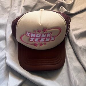 Thank Jesus Pink & Brown Trucker Hat